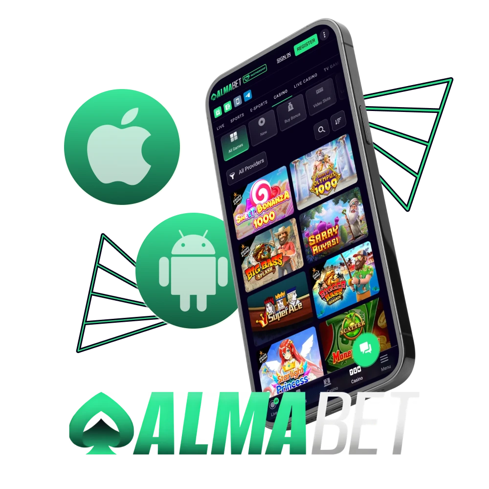 Almabet app promo: Canadian sports & casino; 375% welcome bonus up to CA$1,500; download to play on mobile.
